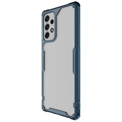 „Nillkin“ Nature TPU Pro Samsung Galaxy A53 5G (SM-A536B) skaidrus sustiprintos apsaugos kieto silikono mėlynas dėklas | Priedai