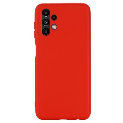 Samsung Galaxy A13 4G (SM-A135F, SM-A137F) Shell kieto silikono TPU raudonas dėklas - nugarėlė | Priedai.lt