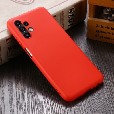 Samsung Galaxy A13 4G (SM-A135F, SM-A137F) Shell kieto silikono TPU raudonas dėklas - nugarėlė | Priedai.lt