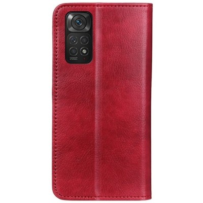 Xiaomi Redmi Note 11 4G Solidus bordo odinis atverčiamas dėklas - knygutė | Priedai.lt