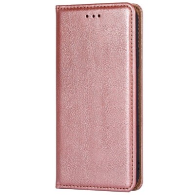 Solidus Samsung Galaxy S22 5G (SM-S901X) rožinis odinis atverčiamas dėklas | Priedai.lt