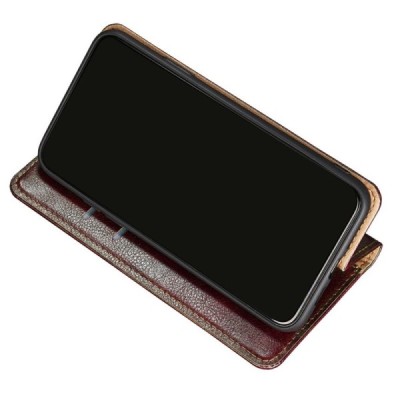 Solidus Samsung Galaxy S22 5G (SM-S901X) rudas odinis atverčiamas dėklas | Priedai.lt