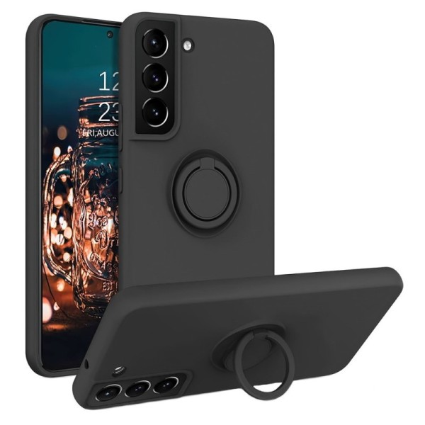 „Ring“ Kickstand (TPU) dėklas - juodas (Galaxy S22+ 5G)