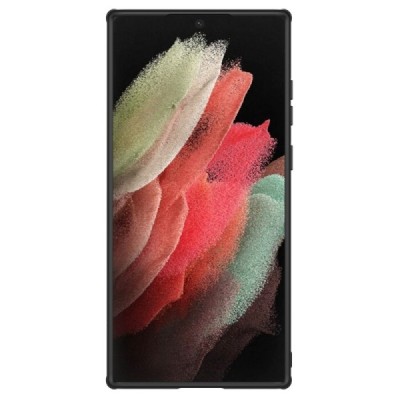 Samsung Galaxy S22 Ultra 5G (SM-S908X) „Nillkin“ Textured juodas dėklas, nugarėlė su kameros apsauga | Priedai.lt