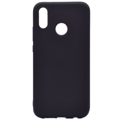 Huawei P20 Lite (Nova 3e) kieto silikono (TPU) dėklas juodas - nugarėlė | Priedai.lt