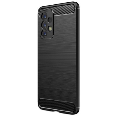 Samsung Galaxy A53 5G (SM-A536B) Carbon kieto silikono TPU juodas dėklas - nugarėlė | Priedai.lt