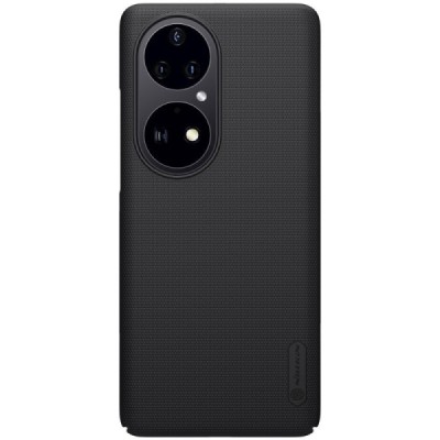 Huawei P50 Pro Nillkin Frosted Shield juodas plastikinis dėklas, nugarėlė | Priedai.lt