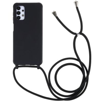 Samsung Galaxy A13 5G (4G) Strap kieto silikono TPU juodas dėklas - nugarėlė | Priedai.lt