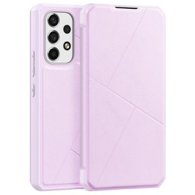 Dux Ducis Skin X serijos Samsung Galaxy A53 5G (SM-A536B) rožinis odinis atverčiamas dėklas | Priedai.lt
