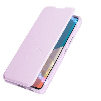 Dux Ducis Skin X serijos Samsung Galaxy A53 5G (SM-A536B) rožinis odinis atverčiamas dėklas | Priedai.lt