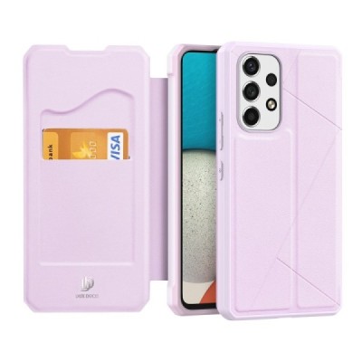 Dux Ducis Skin X serijos Samsung Galaxy A53 5G (SM-A536B) rožinis odinis atverčiamas dėklas | Priedai.lt