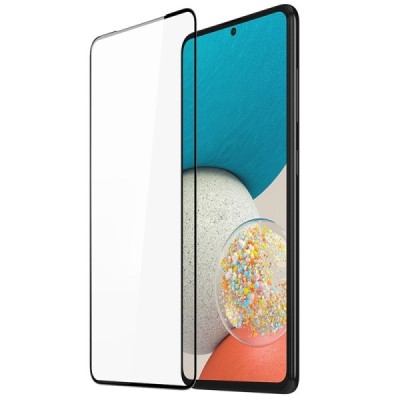 Samsung Galaxy A53 5G (SM-A536B) „Dux Ducis“ 9H Tempered Glass sustiprintos apsaugos juodas pilnai dengiantis apsauginis ekrano