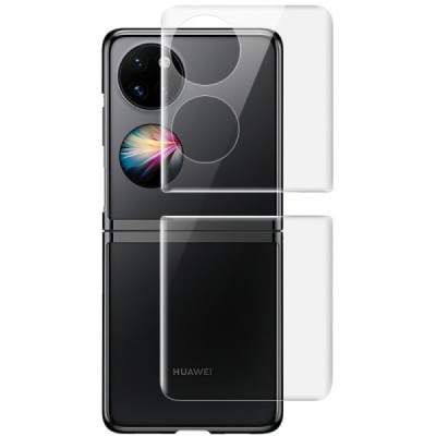 Huawei P50 Pocket apsauginė skaidri (pilnai dengianti) ekrano ir nugarėlės plėvelė | Priedai.lt