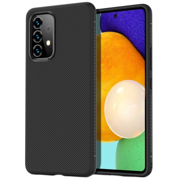 „Jazz“ kieto silikono (TPU) dėklas - juodas (Galaxy A53)