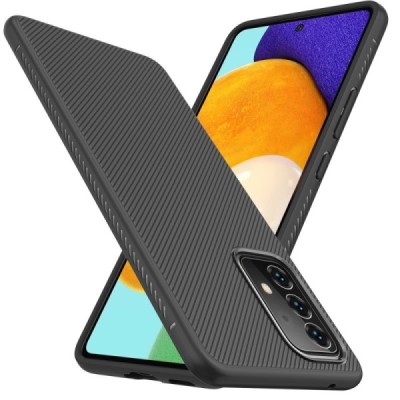 Samsung Galaxy A53 5G (SM-A536B) kieto silikono TPU juodas dėklas - nugarėlė | Priedai.lt