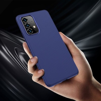 Samsung Galaxy A53 5G (SM-A536B) mėlynas  kieto silikono TPU juodas dėklas - nugarėlė | Priedai.lt