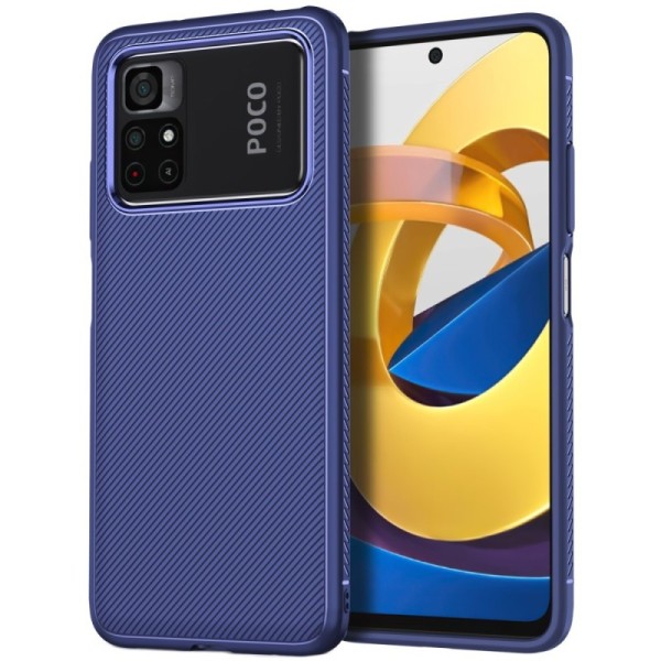 „Jazz“ kieto silikono (TPU) dėklas - mėlynas (Poco X4 Pro)