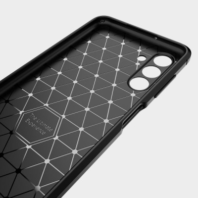 Samsung Galaxy A13 5G (A04s) Carbon kieto silikono TPU juodas dėklas - nugarėlė | Priedai.lt