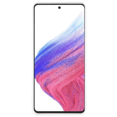 Samsung Galaxy A53 5G (SM-A536B) kieto silikono (TPU) dėklas baltas - nugarėlė | Priedai.lt