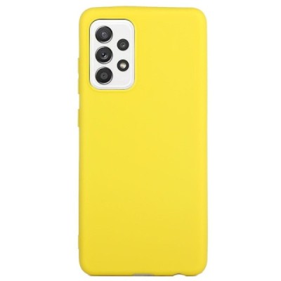 Samsung Galaxy A53 5G (SM-A536B) kieto silikono (TPU) dėklas geltonas - nugarėlė | Priedai.lt