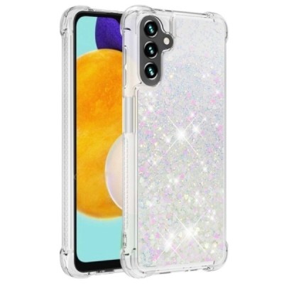 Samsung Galaxy A13 5G (A04s) Shine Kickstand kieto silikono TPU skaidrus dėklas - nugarėlė | Priedai.lt