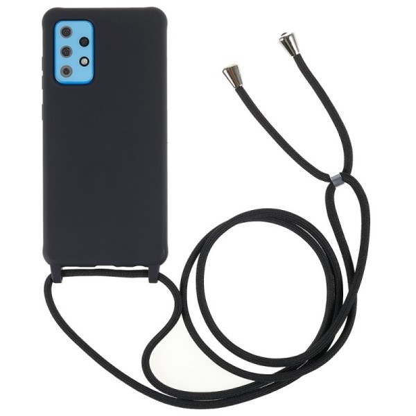 „Strap“ kieto silikono (TPU) dėklas - juodas (Galaxy A53)