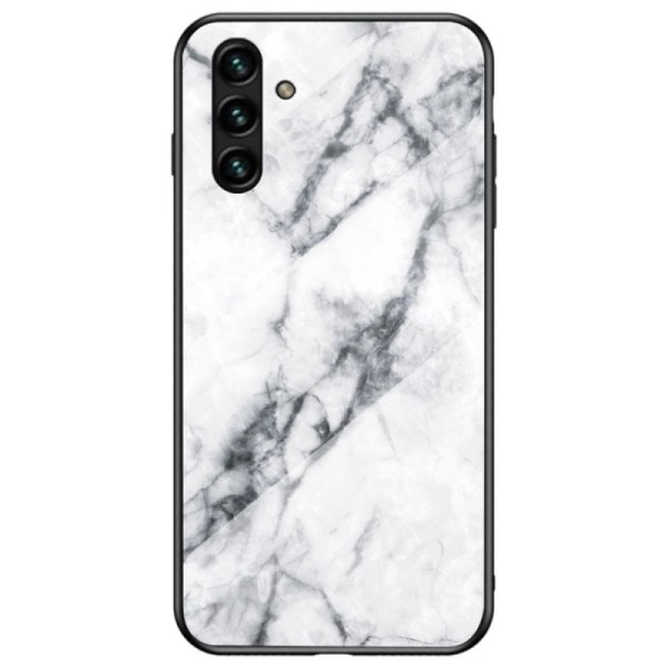 „Marble“ kieto silikono (TPU) dėklas - baltas (Galaxy A13 5G / A04s)
