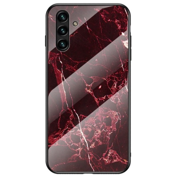 „Marble“ kieto silikono (TPU) dėklas - raudonas (Galaxy A13 5G / A04s)