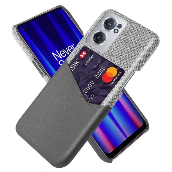 „KSQ“ Shell dėklas su kišenėle - pilkas (OnePlus Nord CE 2)