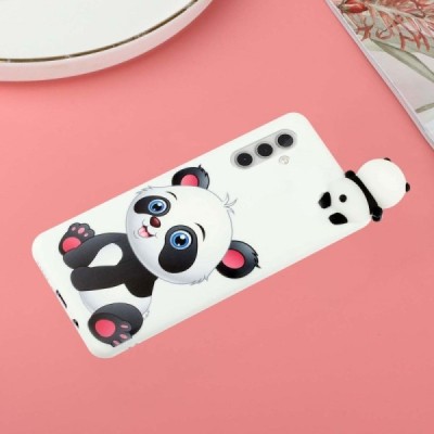 Samsung Galaxy A13 5G „Squezy“ Panda kieto silikono TPU juodas dėklas - nugarėlė | Priedai.lt