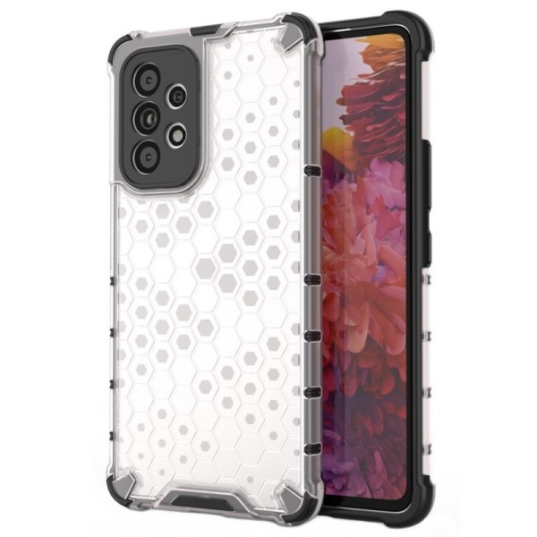 „Honeycomb“ sustiprintos apsaugos dėklas - skaidrus (Galaxy A13 5G / A04s)