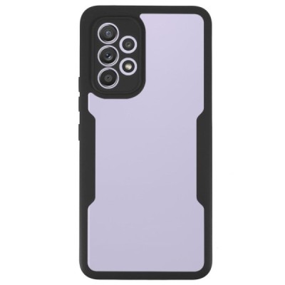„Frame“ 360 Samsung Galaxy A53 5G SM-A536B (skadrus) juodas kieto silikono (TPU) dėklas | Priedai.lt