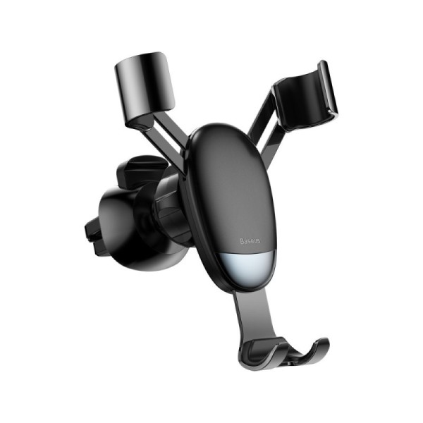 „Baseus“ Mini Gravity automobilinis telefono laikiklis (į groteles) - juodas