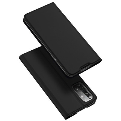 Xiaomi Redmi Note 11 Pro „Dux Ducis“ Skin serijos juodas odinis atverčiamas dėklas - knygutė | Priedai.lt