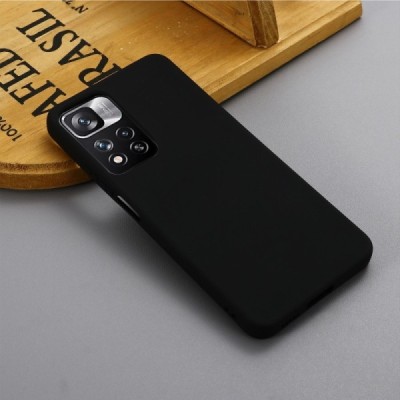 Xiaomi Redmi Note 11 Pro+ Shell kieto silikono TPU juodas dėklas - nugarėlė | Priedai.lt