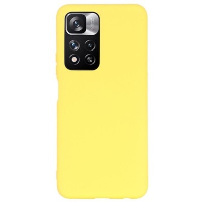 Xiaomi Redmi Note 11 Pro+ Shell kieto silikono TPU geltonas dėklas - nugarėlė | Priedai.lt