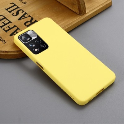 Xiaomi Redmi Note 11 Pro+ Shell kieto silikono TPU geltonas dėklas - nugarėlė | Priedai.lt