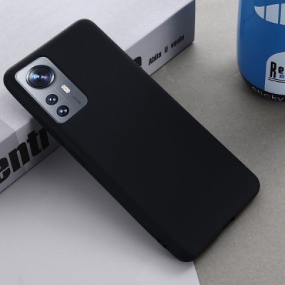 Xiaomi 12 Shell kieto silikono TPU juodas dėklas - nugarėlė | Priedai.lt