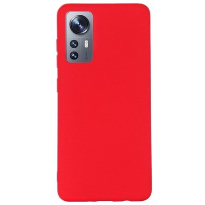 Xiaomi 12 Shell kieto silikono TPU raudonas dėklas - nugarėlė | Priedai.lt