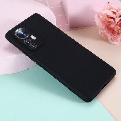 Xiaomi 12 Pro Shell kieto silikono TPU juodas dėklas - nugarėlė | Priedai.lt