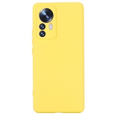 Xiaomi 12 Pro Shell kieto silikono TPU geltonas dėklas - nugarėlė | Priedai.lt