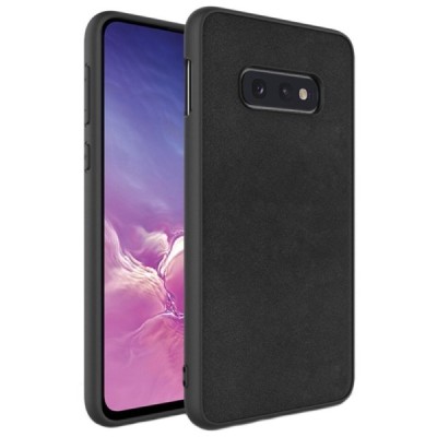 „Imak“ Skin Leather Samsung Galaxy S10e (G970) juodas plastikinis dėklas - nugarėlė | Priedai.lt