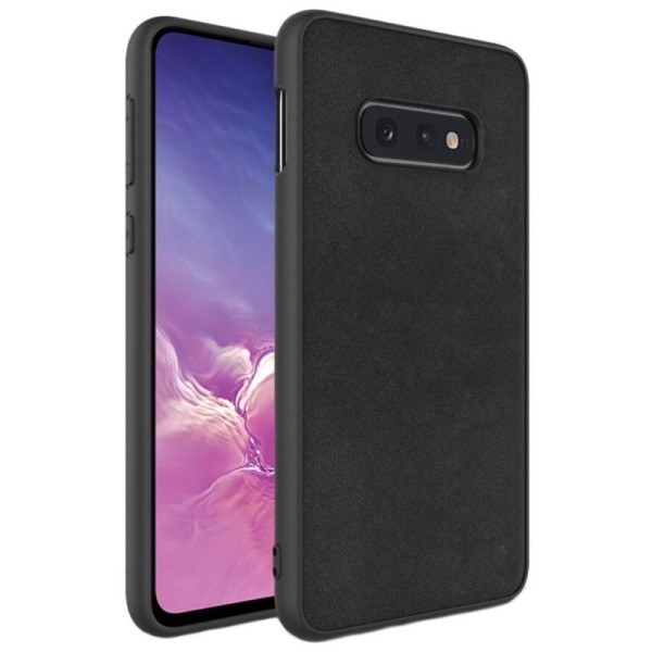 „Imak“ Skin Leather dėklas - juodas (Galaxy S10e)