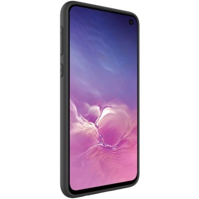 „Imak“ Skin Leather Samsung Galaxy S10e (G970) juodas plastikinis dėklas - nugarėlė | Priedai.lt
