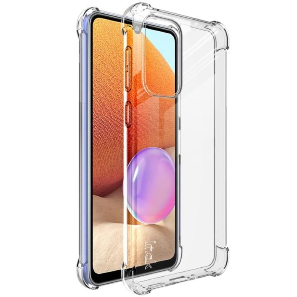 „Imak“ sustiprintos apsaugos kieto silikono (TPU) dėklas - skaidrus + apsauginė ekrano plėvelė (Galaxy A33 5G)