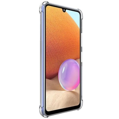 Samsung Galaxy A33 5G (SM-A336E) Imak sustiprintos apsaugos kieto silikono TPU skaidrus dėklas - nugarėlė + apsauginė ekrano plė