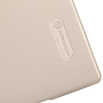 Nillkin Frosted Shield Huawei Ascend P7 šampaninis plastikinis dėklas + apsauginė ekrano plėvelė / Priedai.lt
