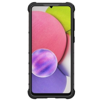 Honeycomb sustiprintos apsaugos Samsung Galaxy A33 5G (SM-A336E) skaidrus kieto silikono (TPU) ir plastiko dėklas | Priedai.lt