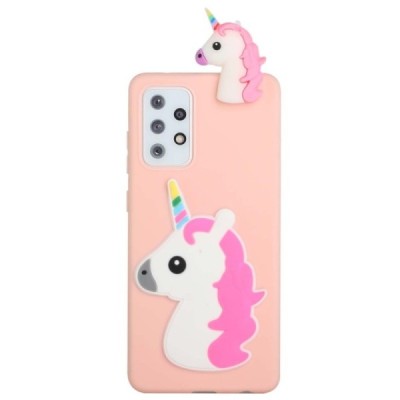 Samsung Galaxy A33 5G (SM-A336E) „Squezy“ Unicorn kieto silikono TPU rožinis dėklas - nugarėlė | Priedai.lt
