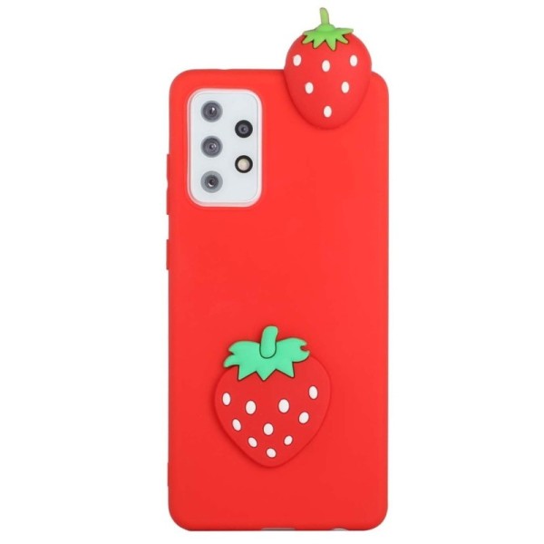 „Squezy“ Strawberry kieto silikono (TPU) dėklas - raudonas (Galaxy A33 5G)